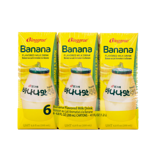 Binggrae Milk Drink Banana Flavor 200ml*6 1 each